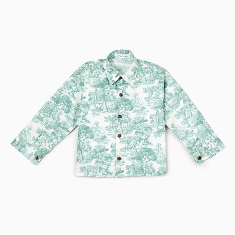 Country Toile Shirt in Green