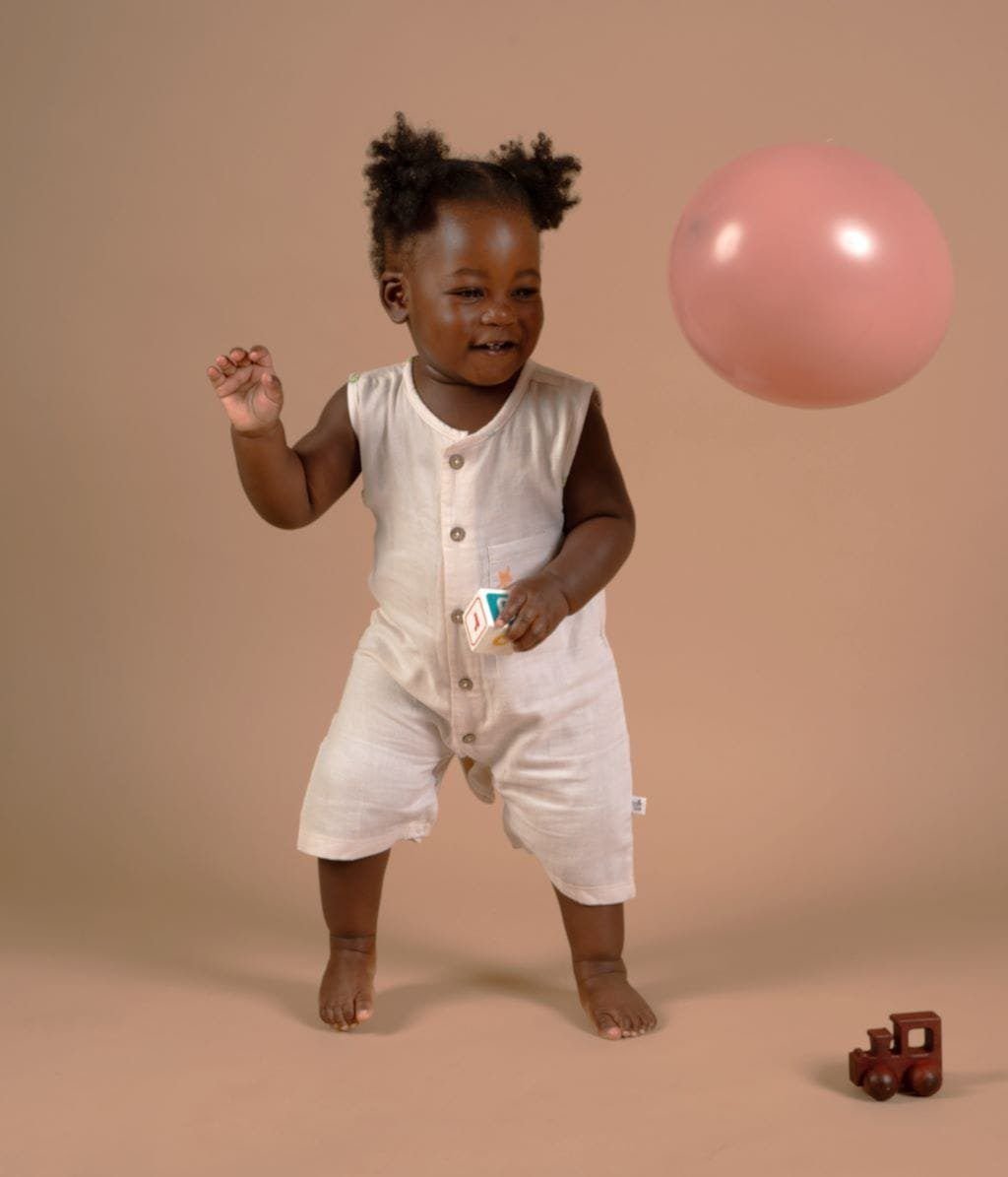 Lil Sea Sparkle Muslin Romper