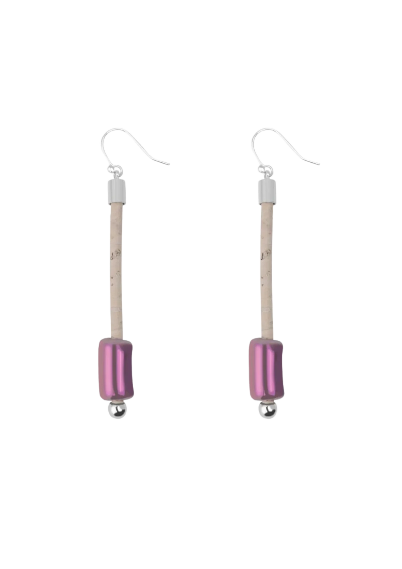 Verbena Ceramic Lilac Earring