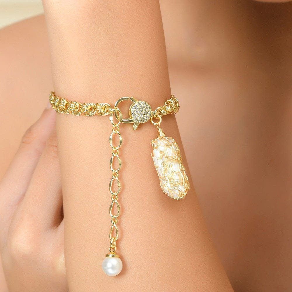 Allure Pearl Mesh Bracelet