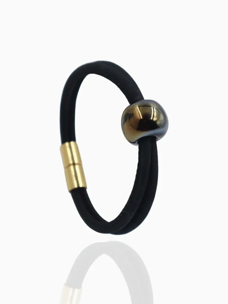 Ceramic Onyx Cork Bracelet
