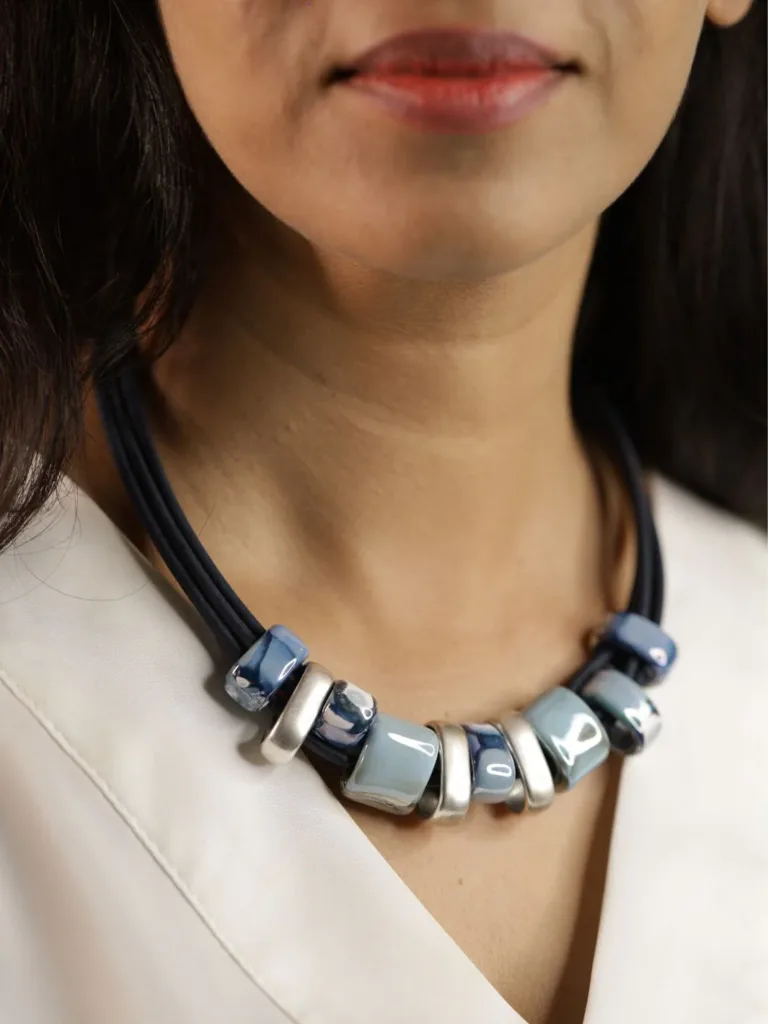 Oceans Cork Ceramic Necklace