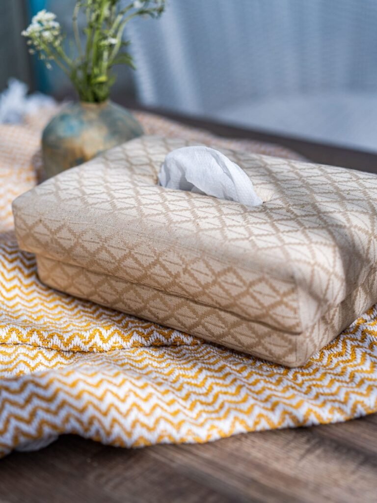 Ovation Khadi Cotton Tissue Box