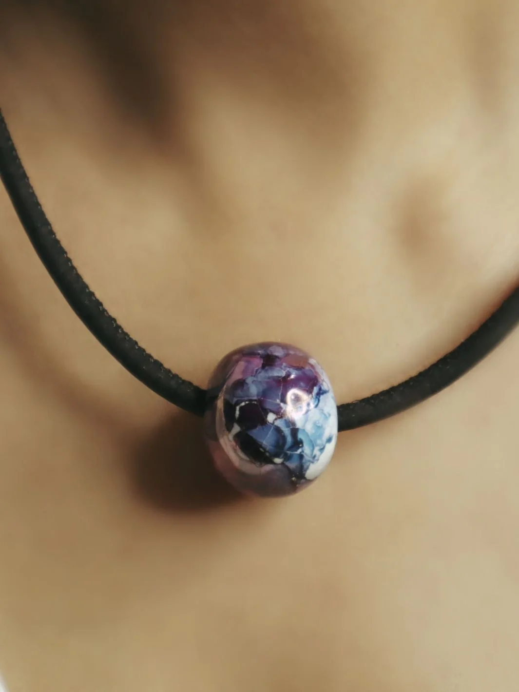 GAIA Cork and Ceramic Necklace