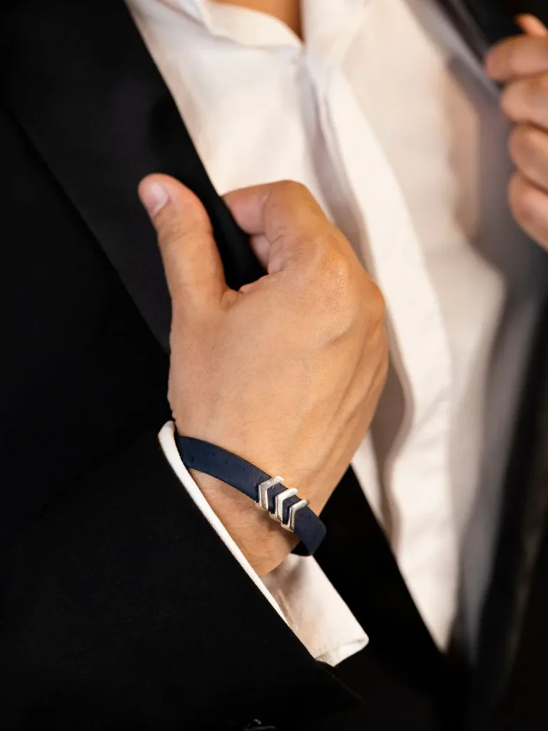 Rise Navy Silver Bracelet