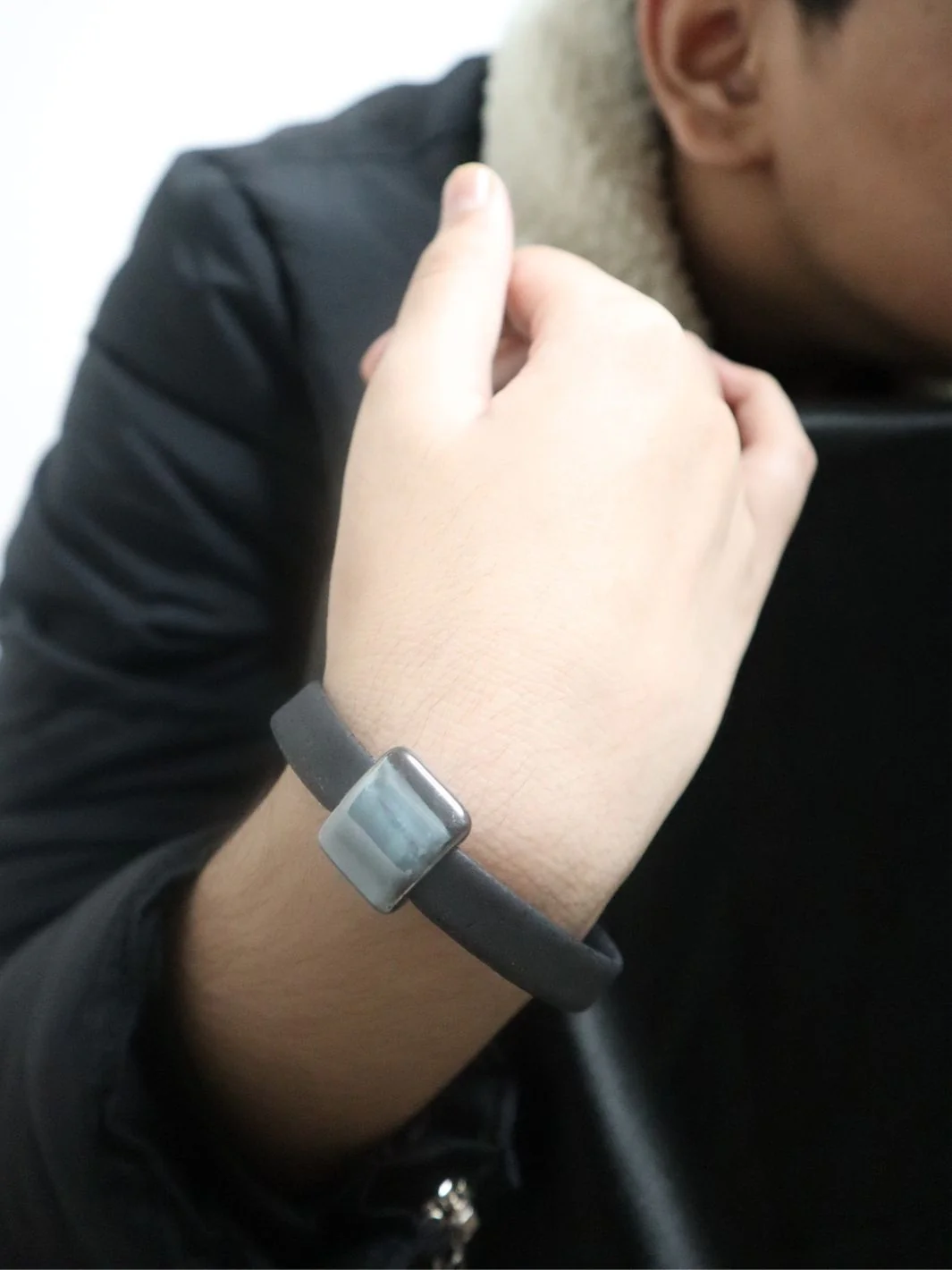 Rock Ceramic Cork Wristband