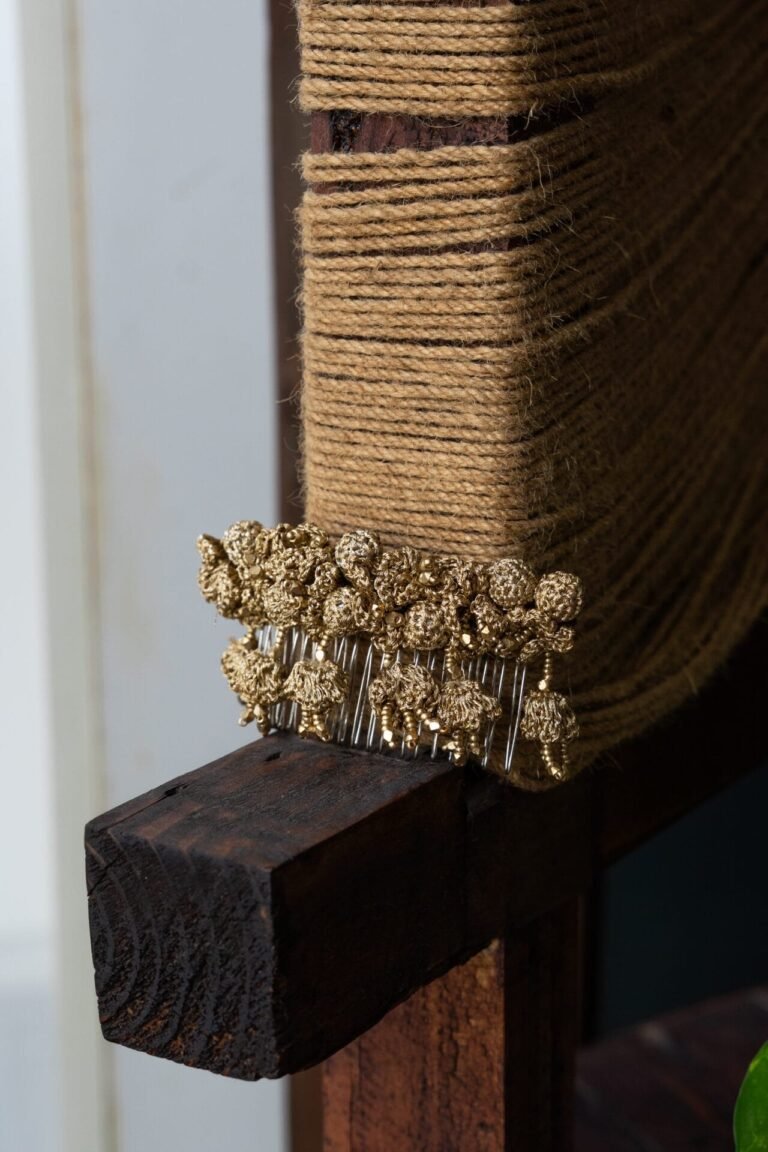 Golden Roses Hair Comb