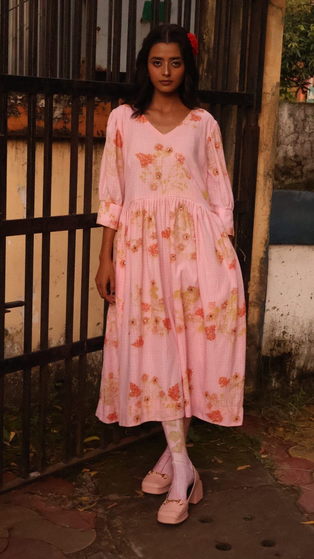 Pink bloom dress