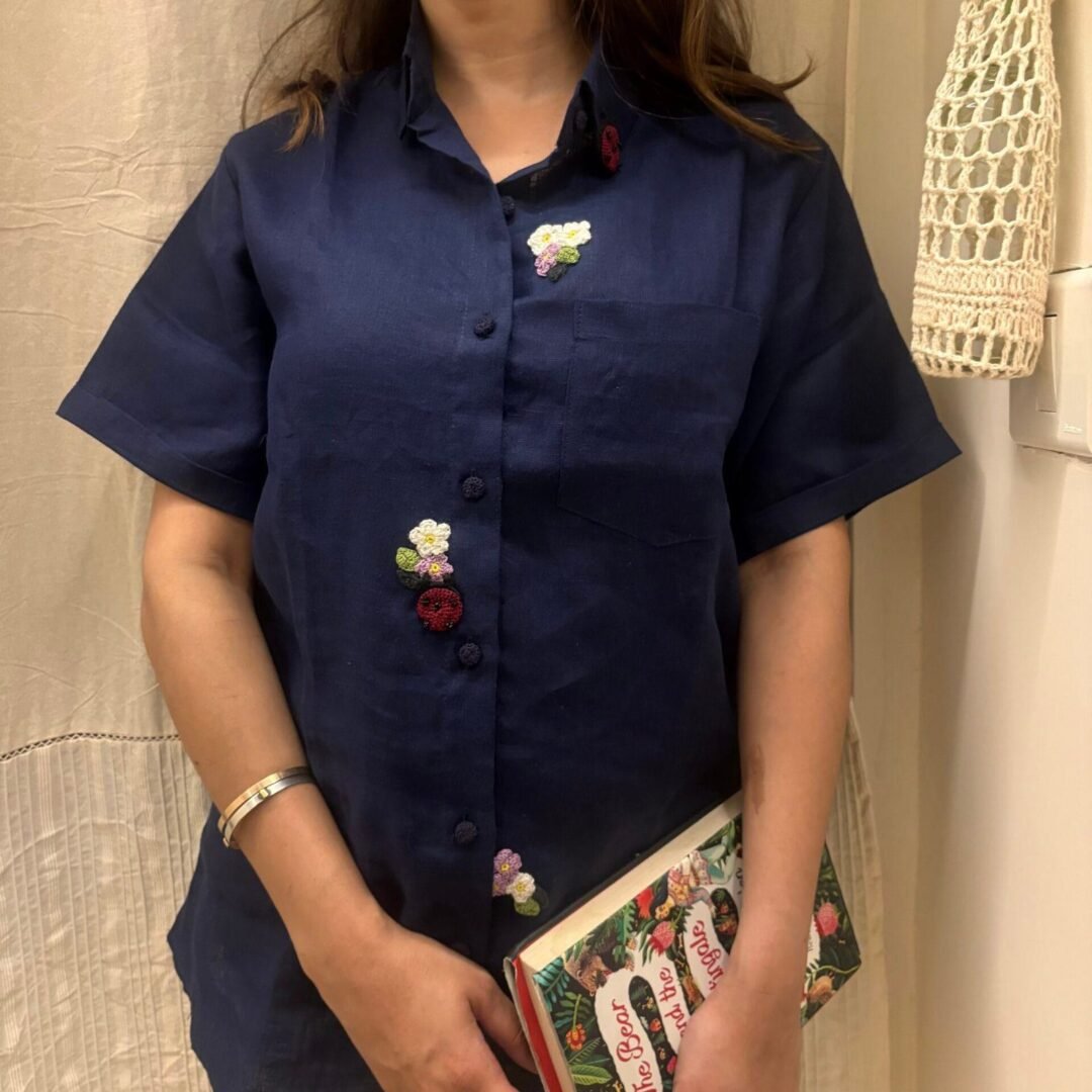 Indigo Fleur Shirt