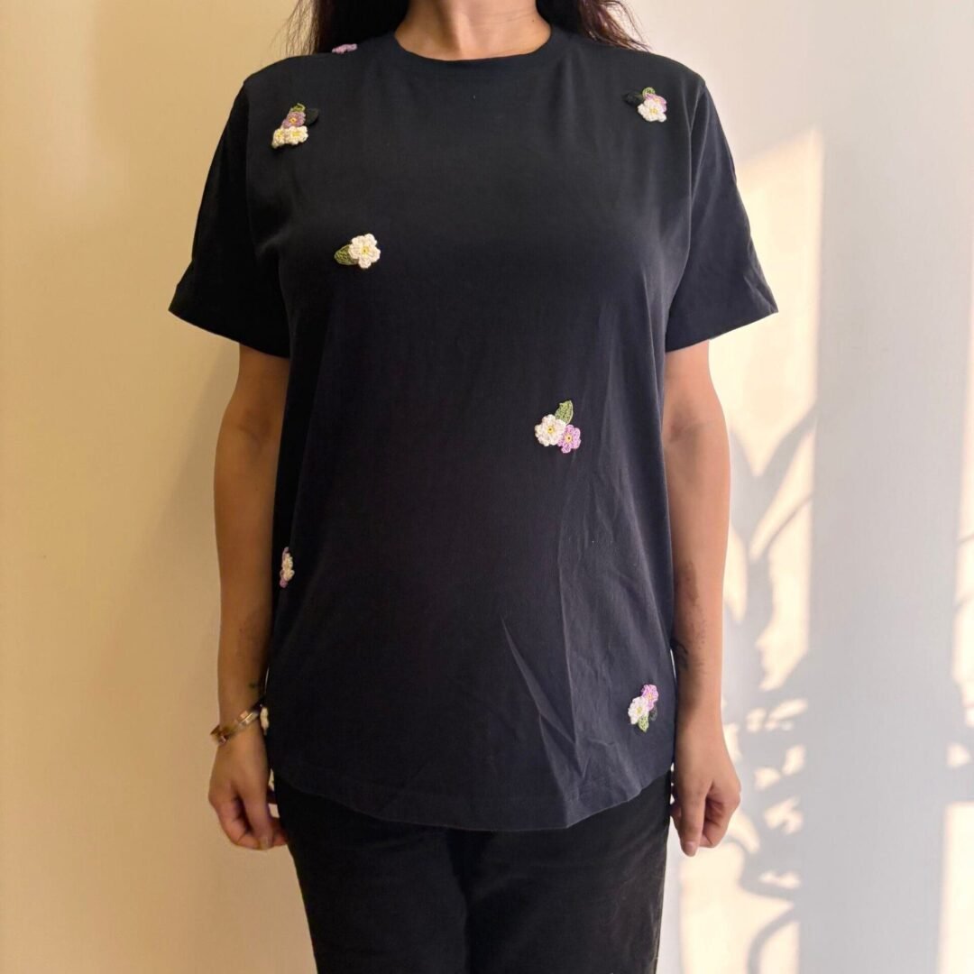 Indigo Floral Field T-Shirt