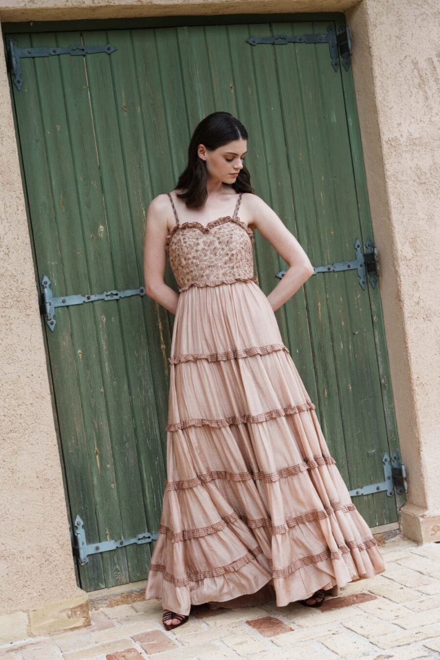 Nude Mul Embroidered Maxi