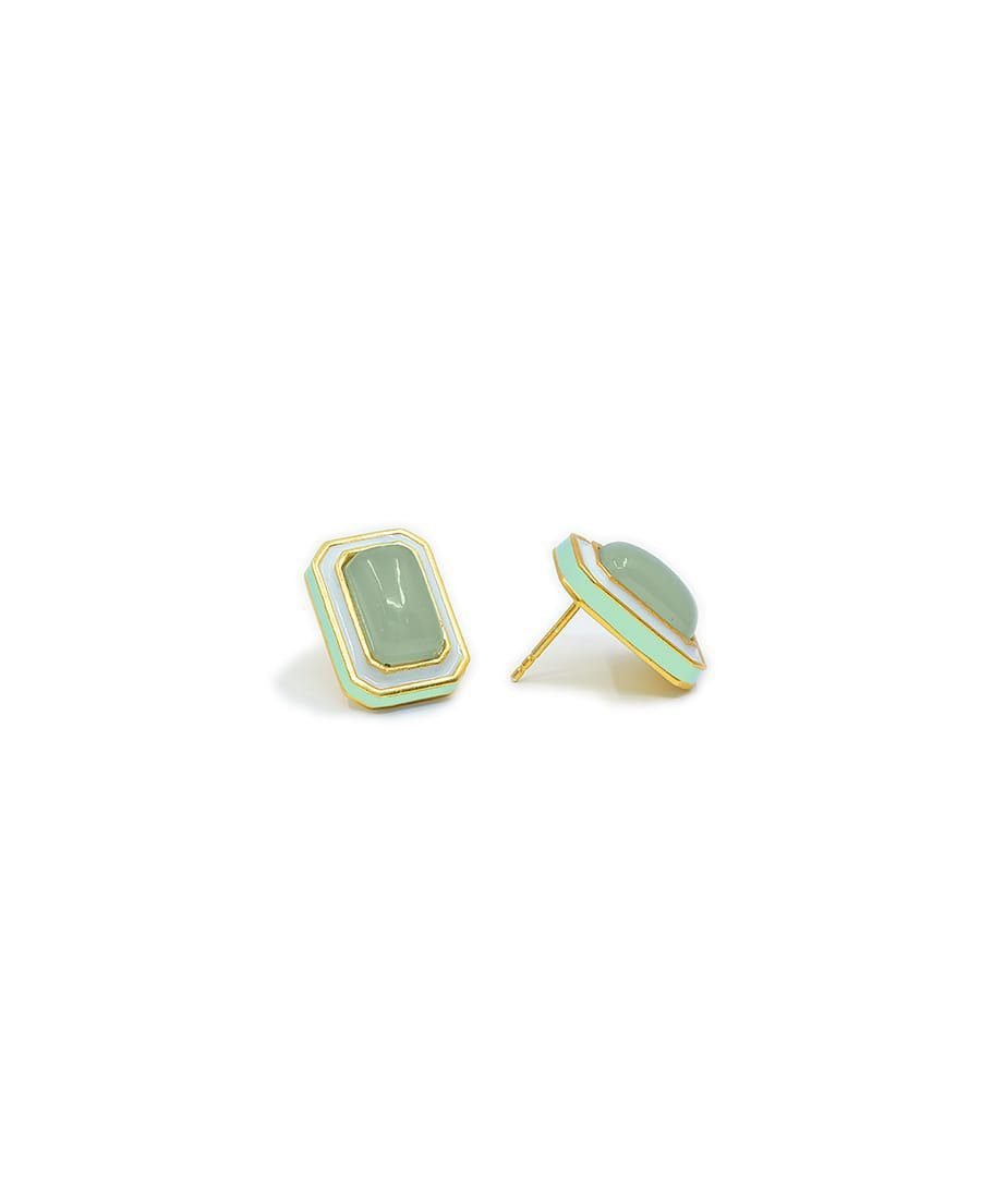 Foggy Green Vitamin Sea Studs