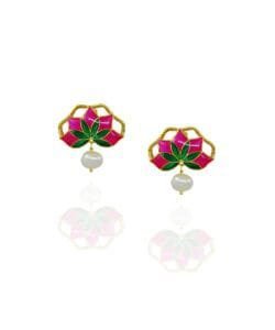Gul Half Stud Earrings Rani