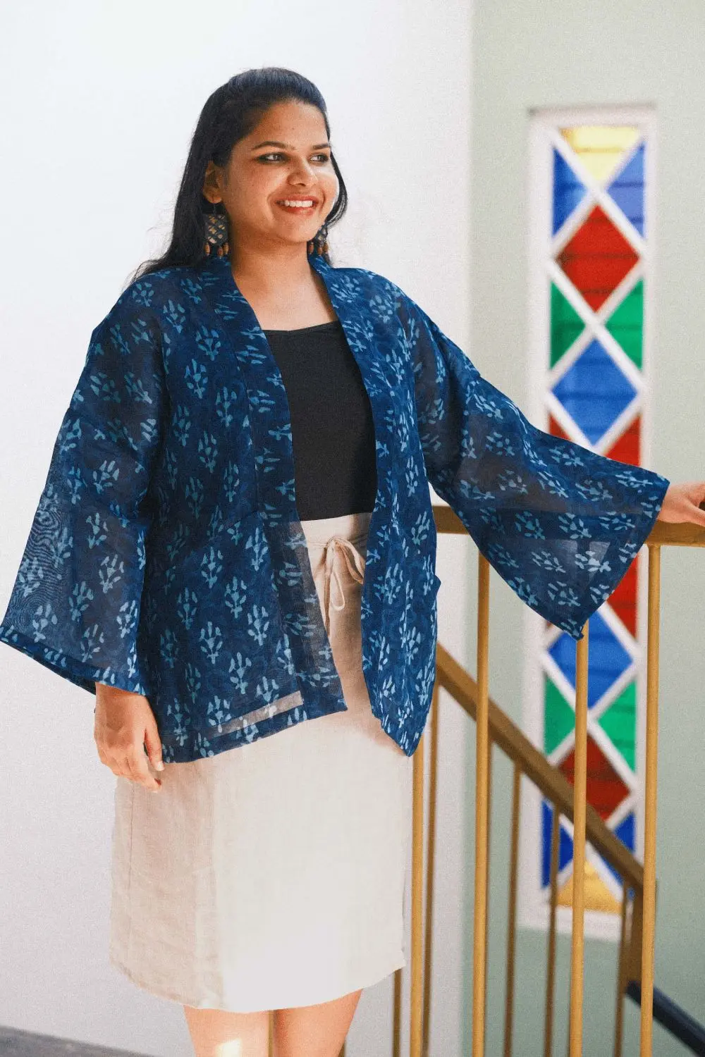 Yoru Blue Handwoven Kimono