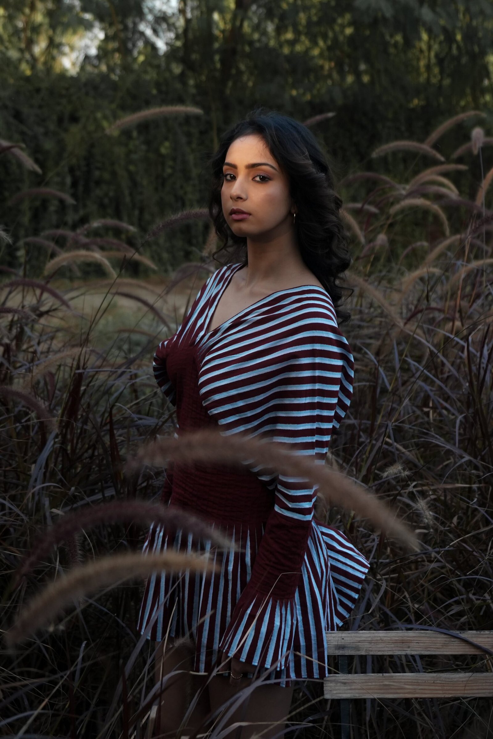Sunset Pleated Dress