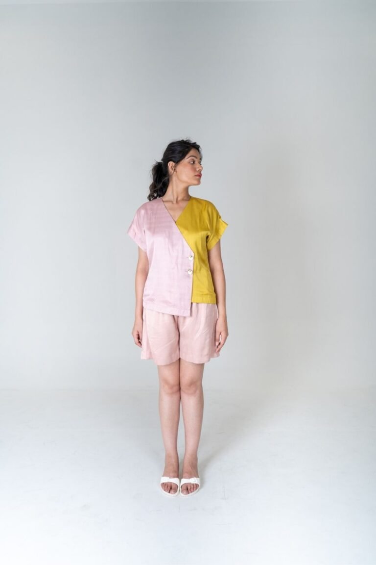 Pink-Yellow Short Co-ord
