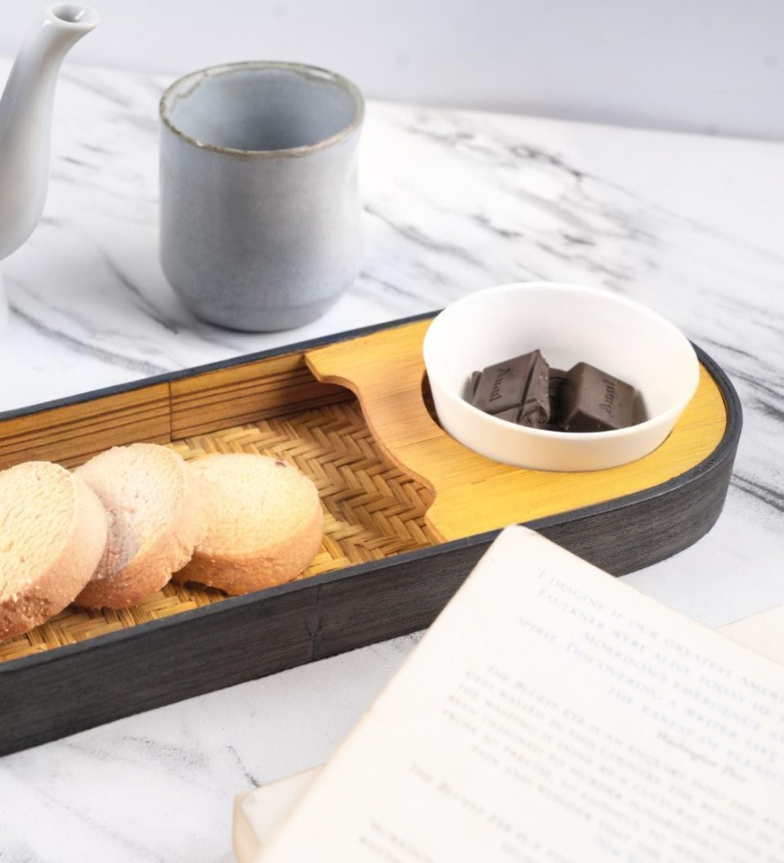 Bamboo Snack Platter & Bowl