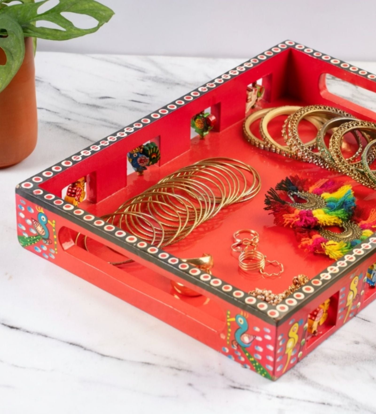 Handpainted Wooden Tray