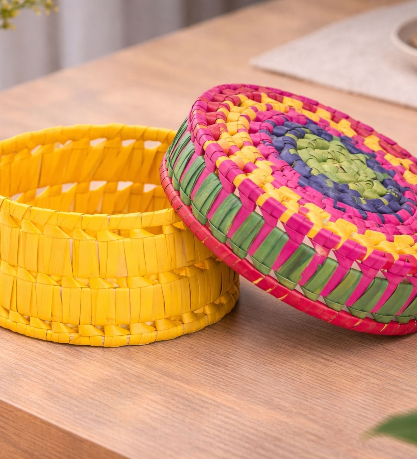 Handwoven Colorful Basket