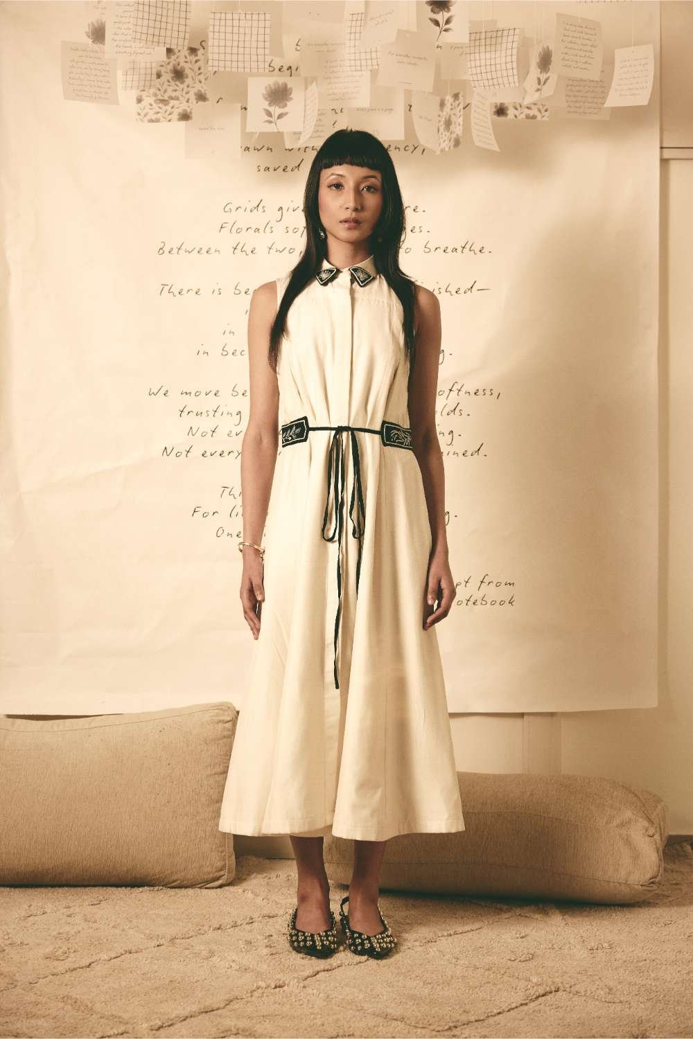 White Trench Dress
