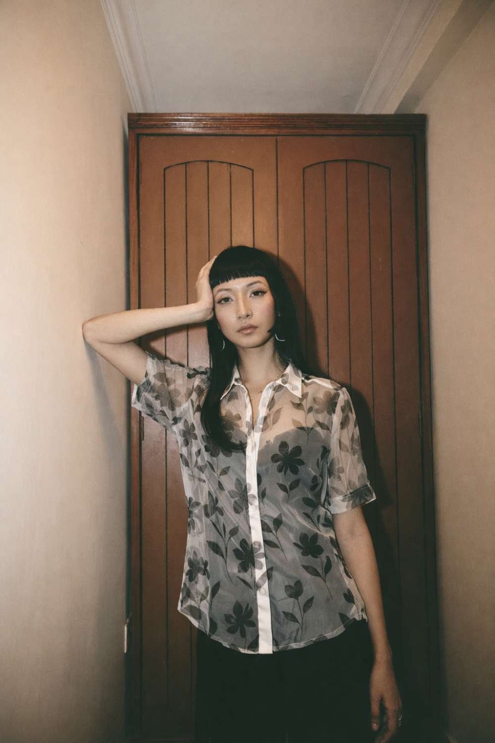 Floral Sheer Shirt