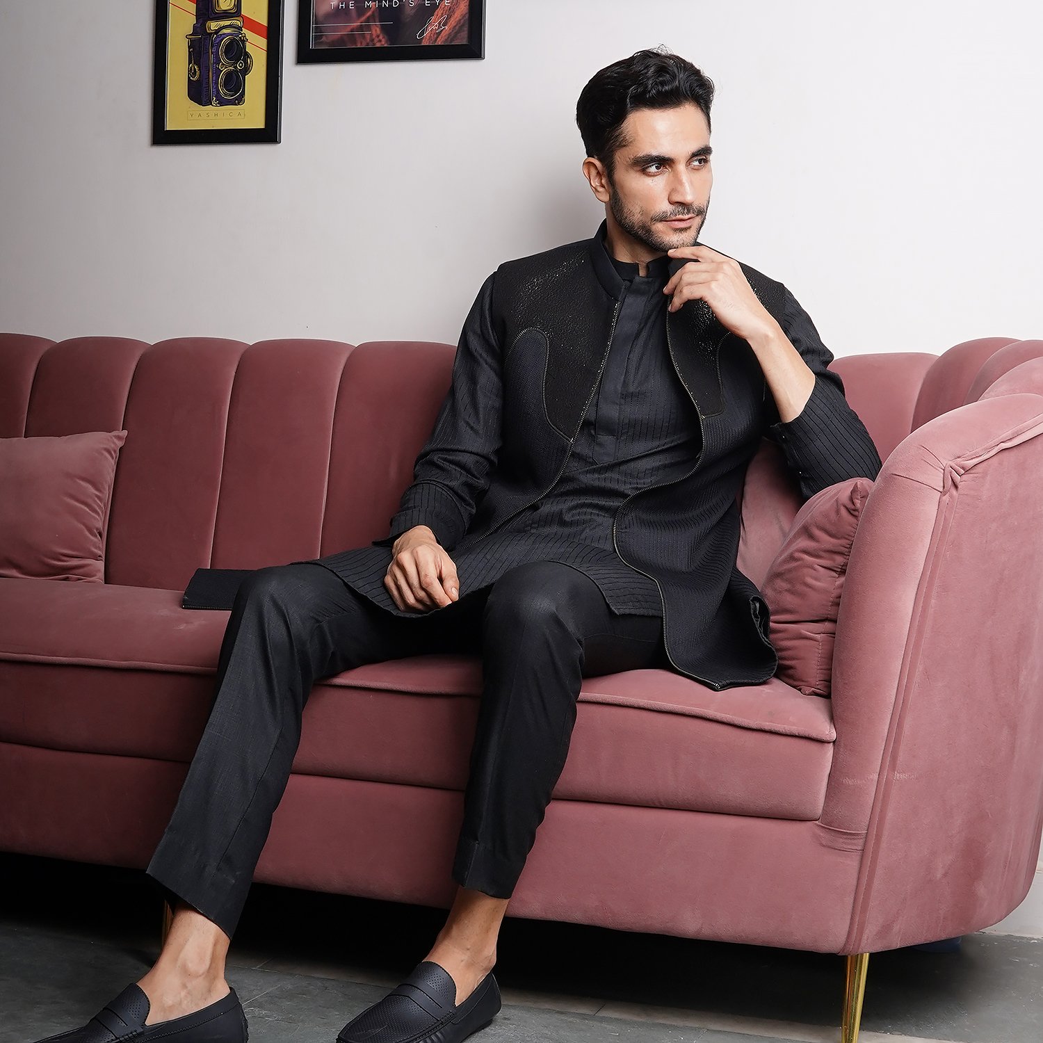 Indowestern with yoke and intricate