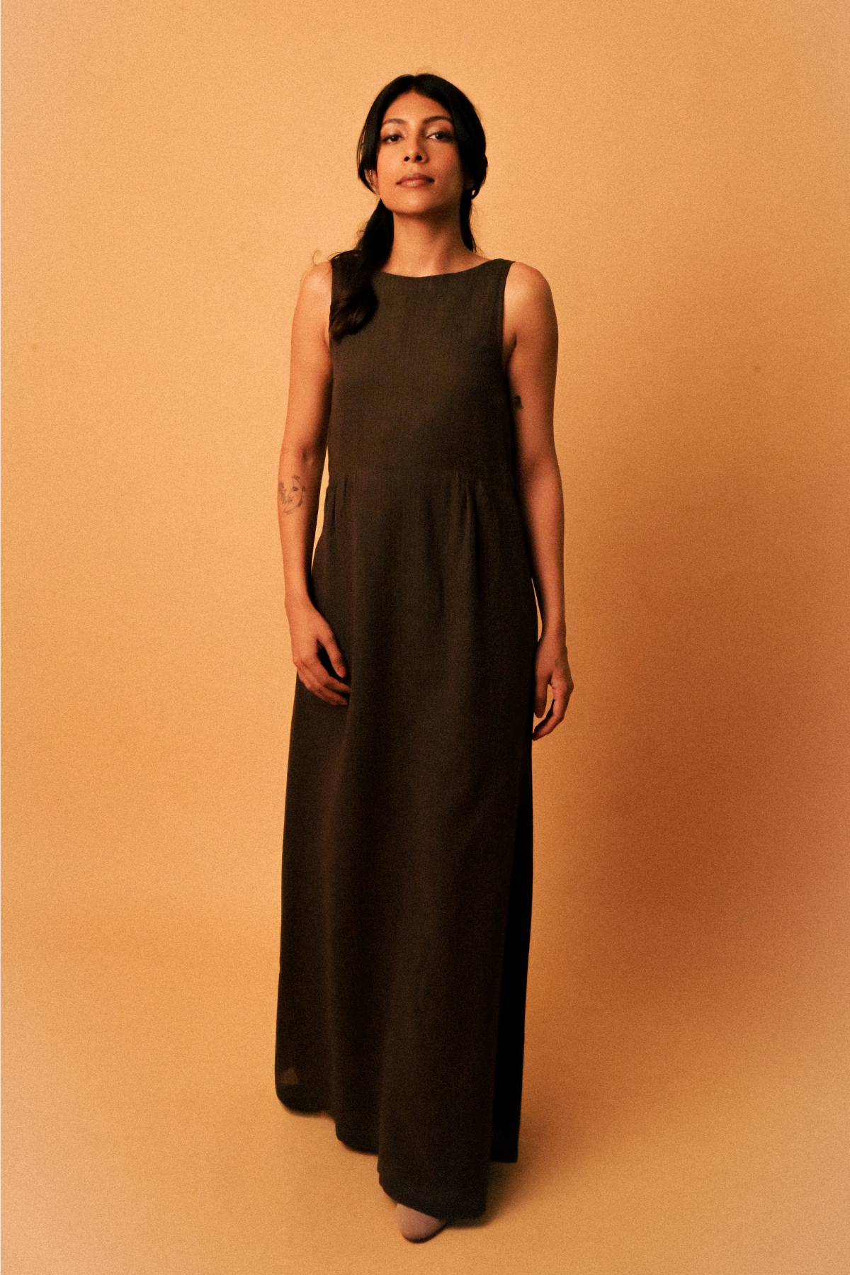 Oracle Green Khadi Dress
