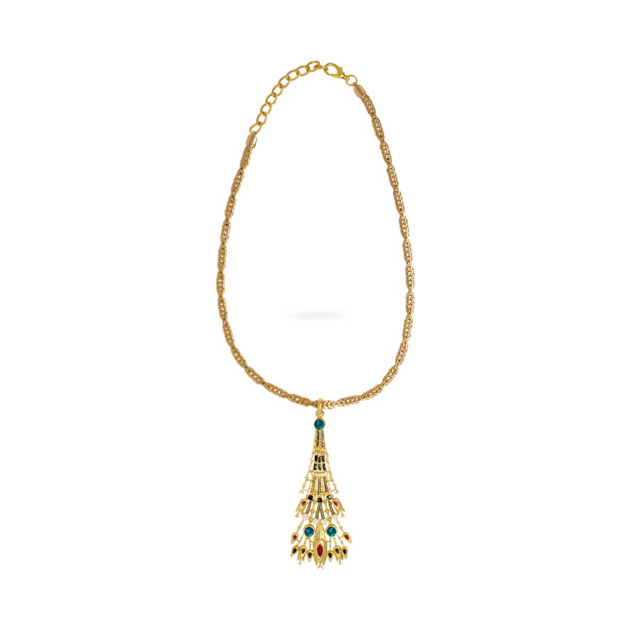Valliyan Red Long Egyptian Pendant