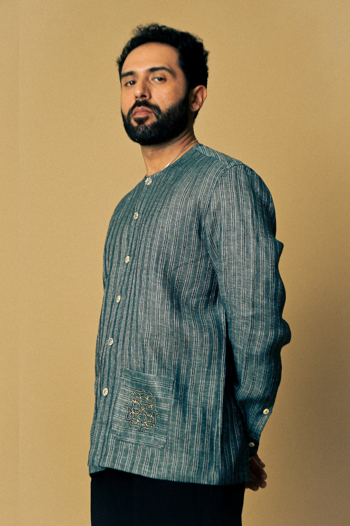 Amulet Handloom Linen Shirt