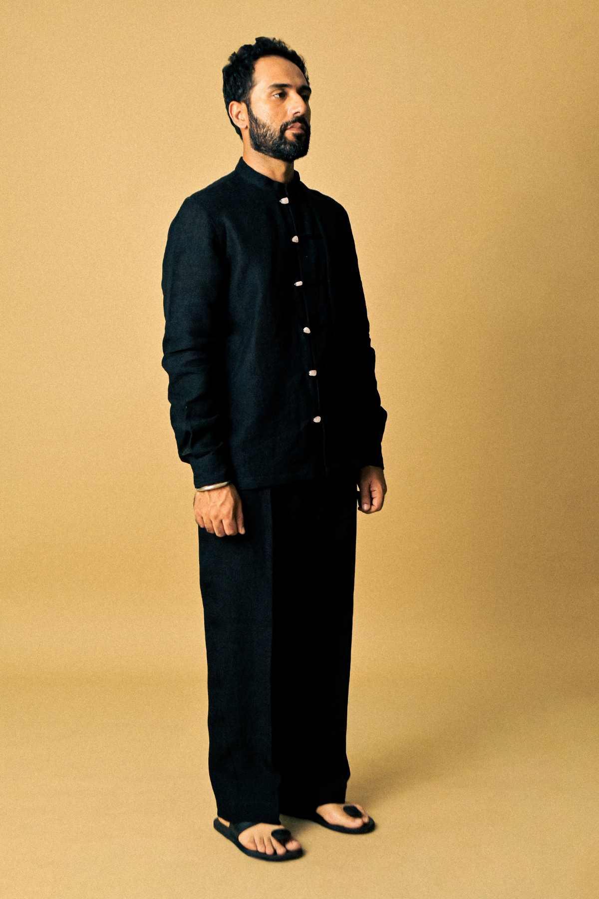 Black Cigar Linen Shirt