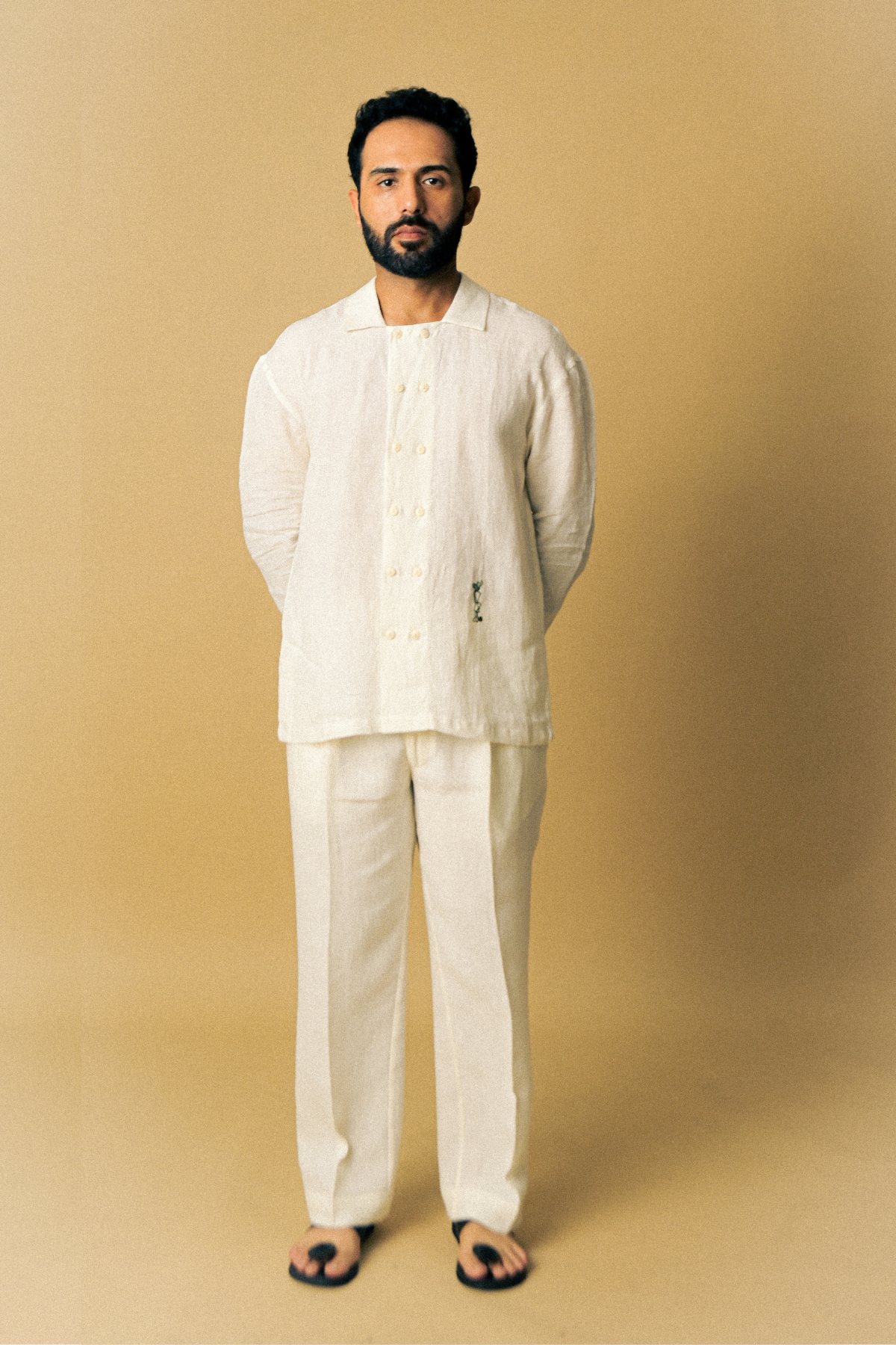 White Eclipse Linen Shirt