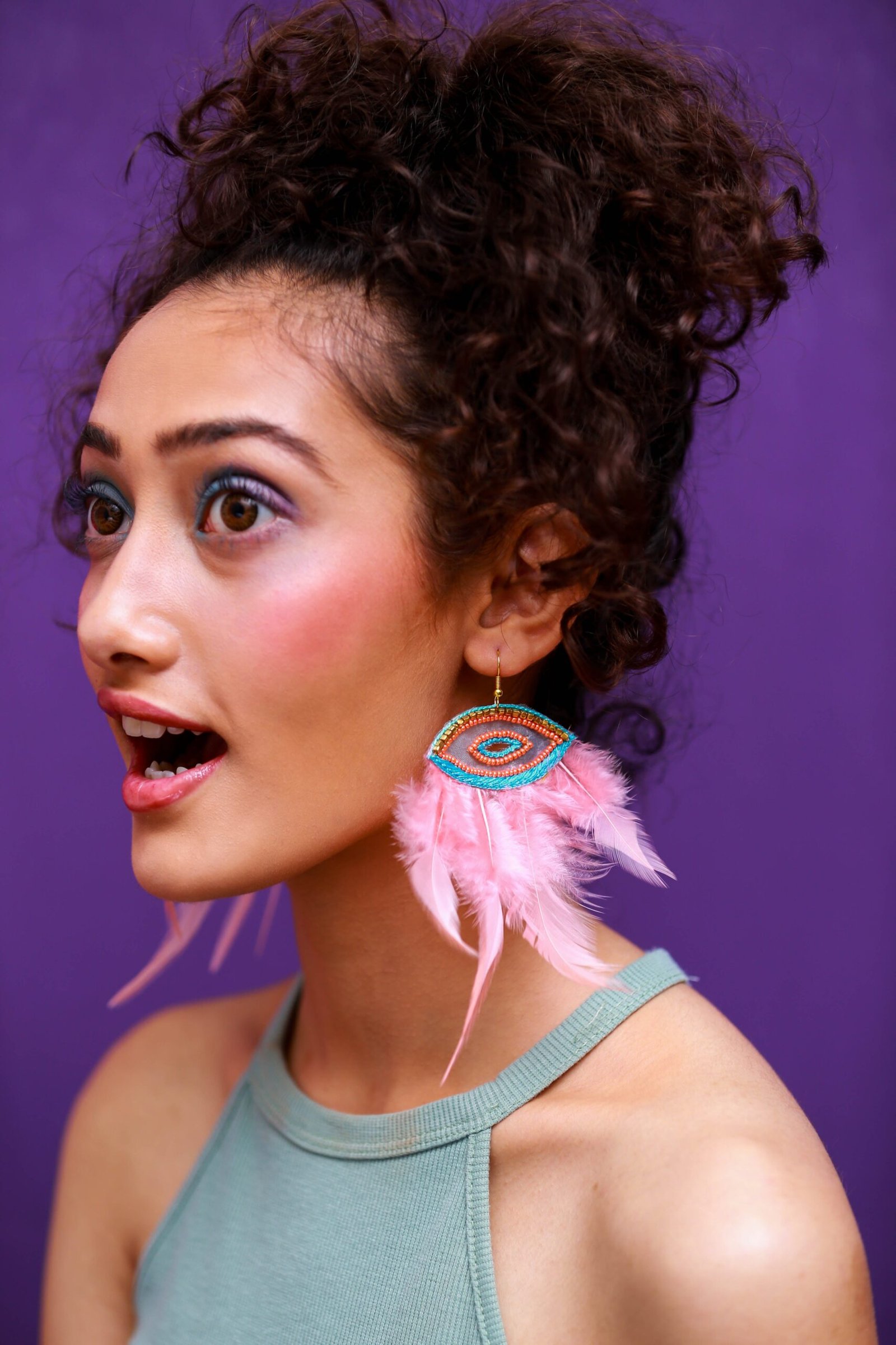 Bubble Gum Quirky Earrings