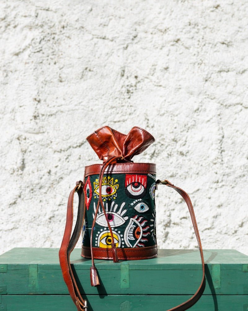 I Spy Leather Potli Bag