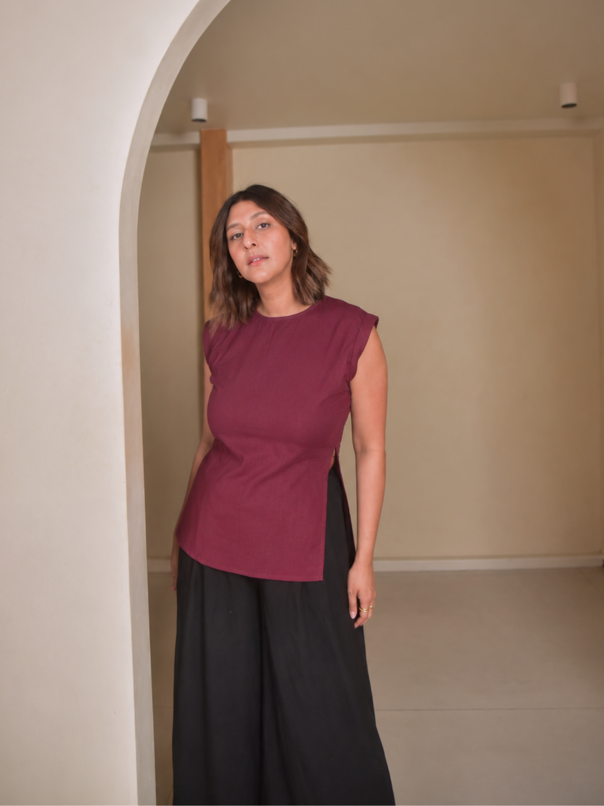 Clare Slit Top
