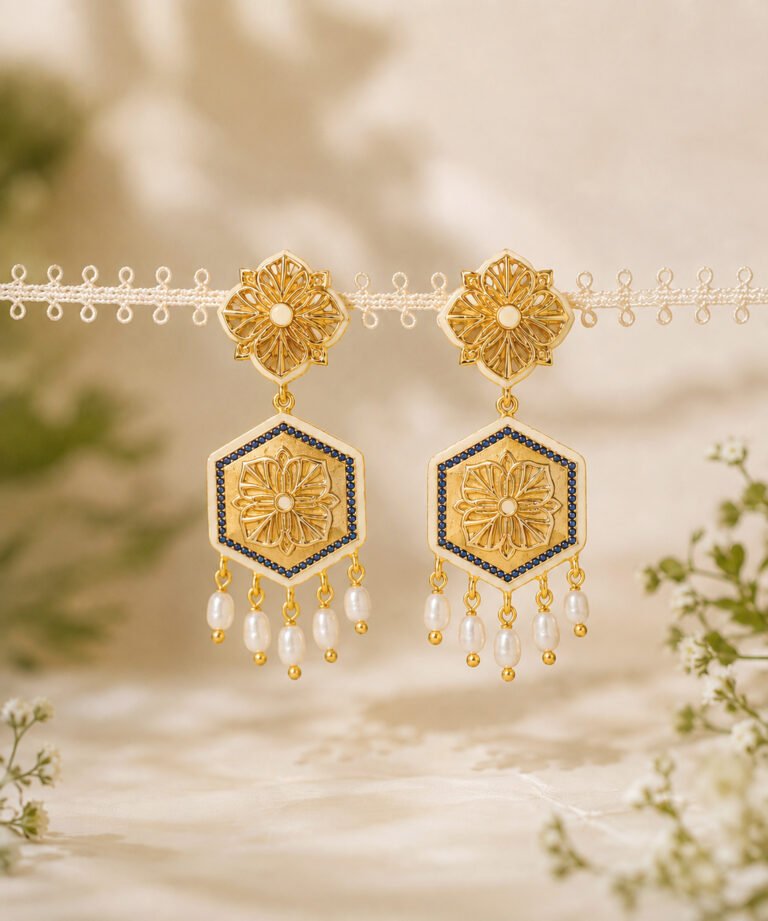Magnolia Blue Zircon Small Earring