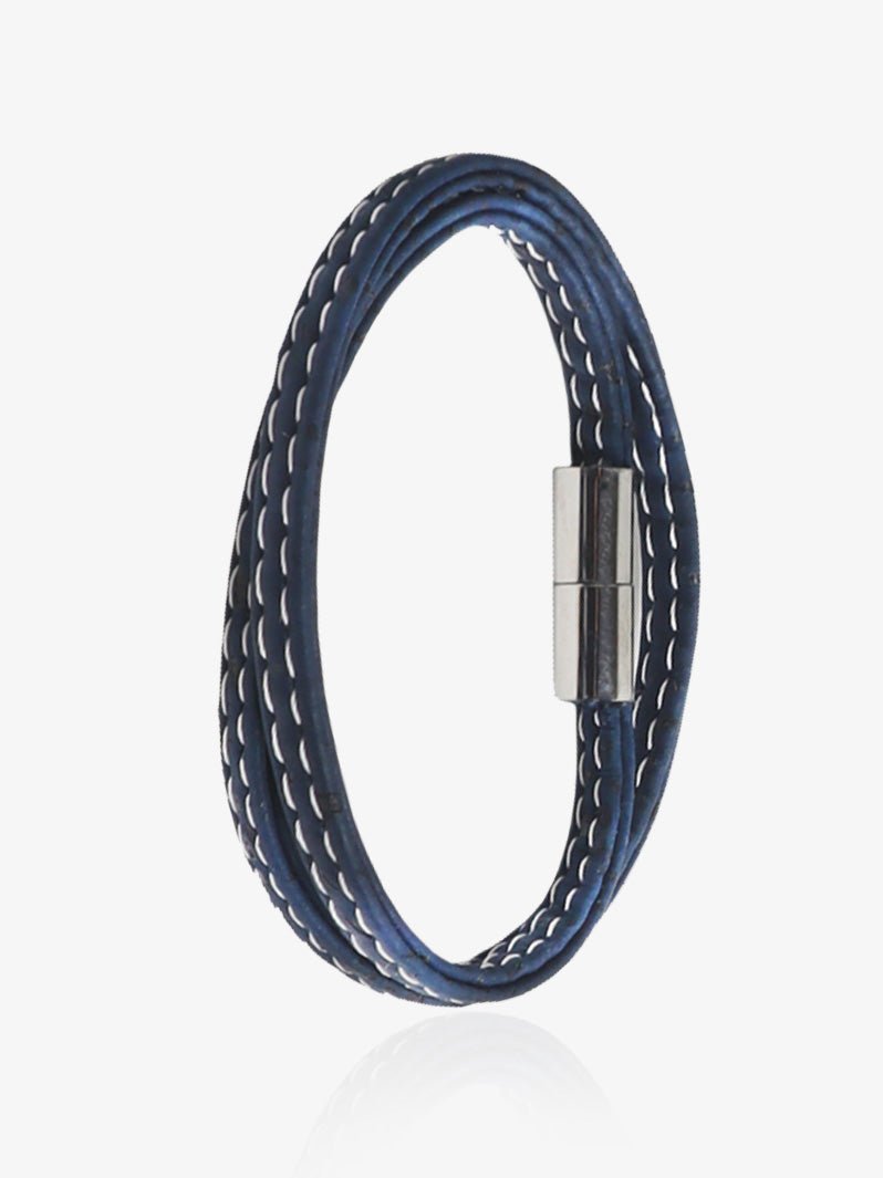 Vegan Cork Men's Wrap Bracelet