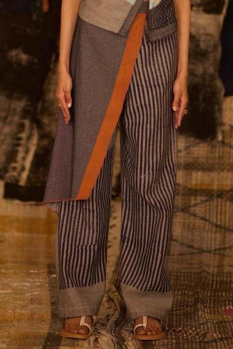 Asymmetric Denim Pant