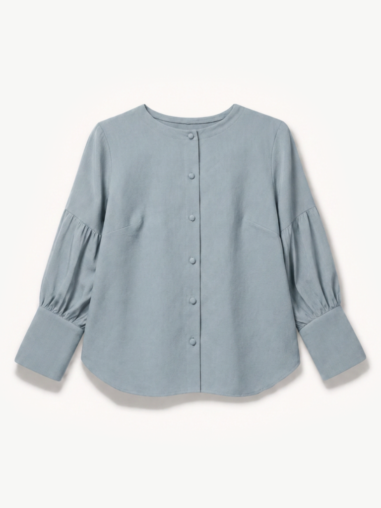 Blue Cotton Habiba Blouse