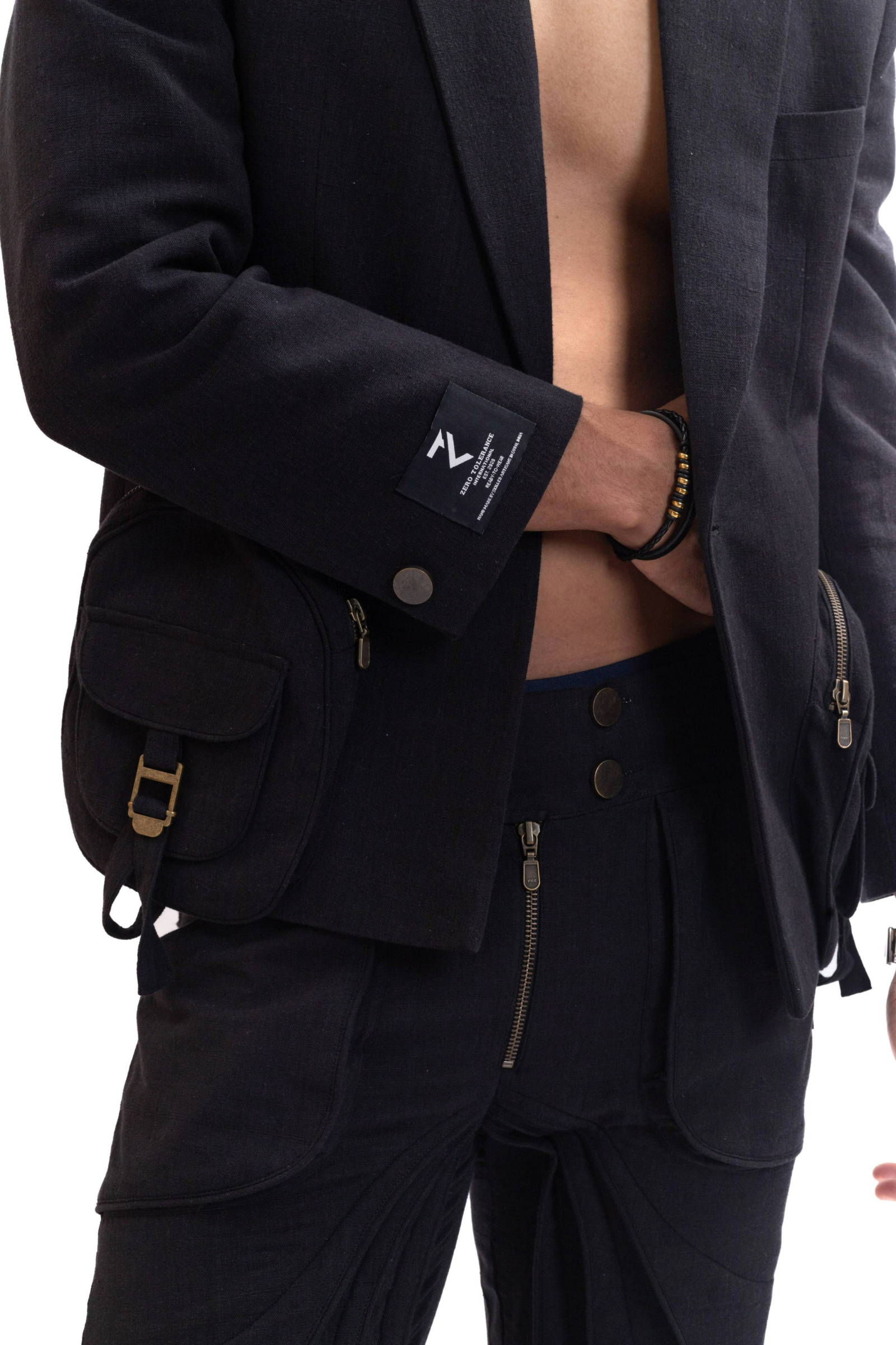 Black Narnia handmade blazer